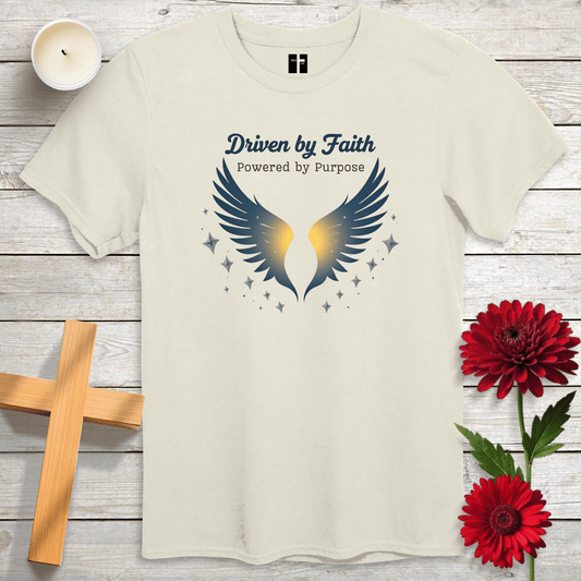 T-Shirt Natural / S Driven By Faith Unisex Christian T-Shirt