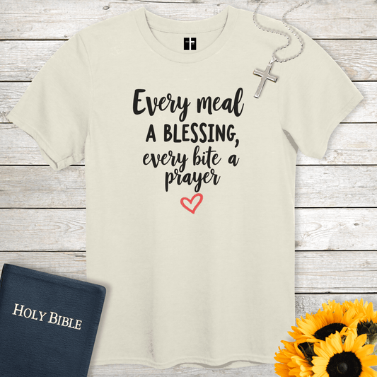 T-Shirt Natural / S Every Meal Unisex Christian T-Shirt