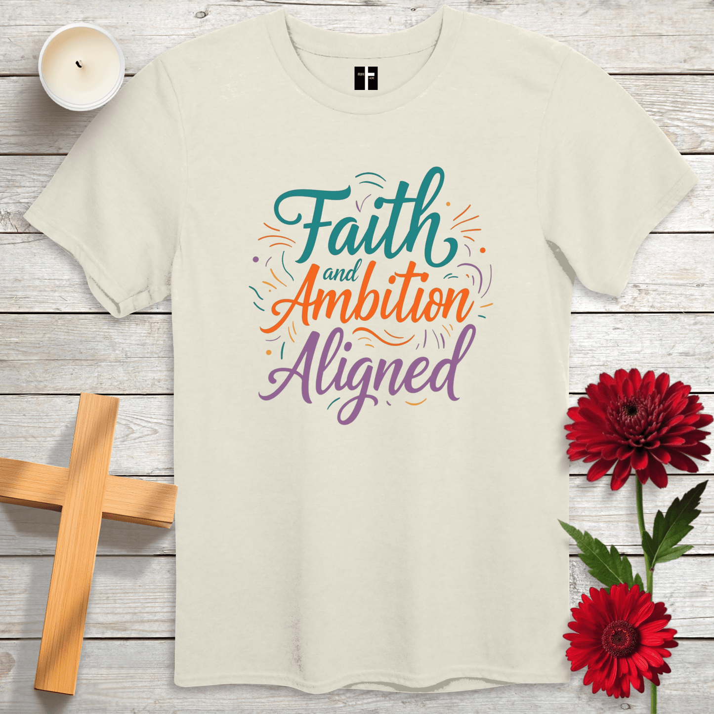 T-Shirt Natural / S Faith & Ambition Unisex Christian T-Shirt