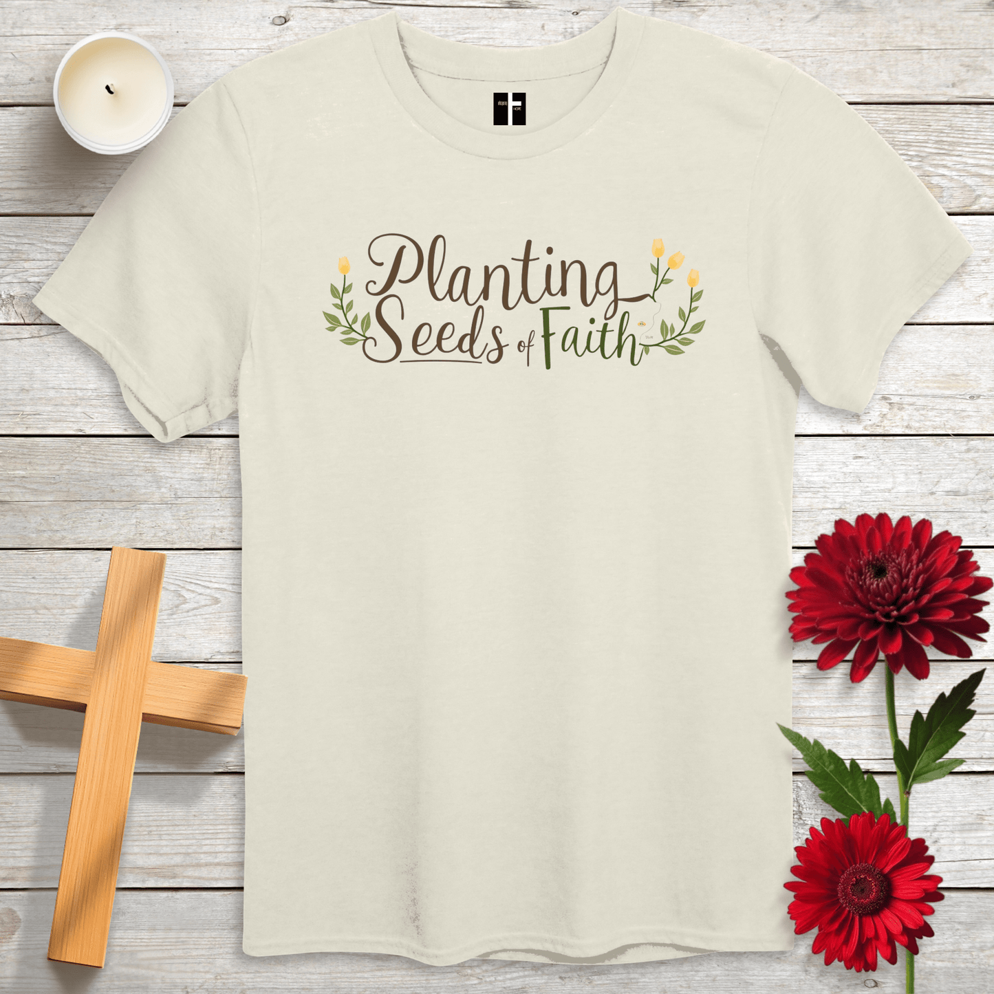 T-Shirt Natural / S Planting Seeds of Faith Unisex Christian T-Shirt