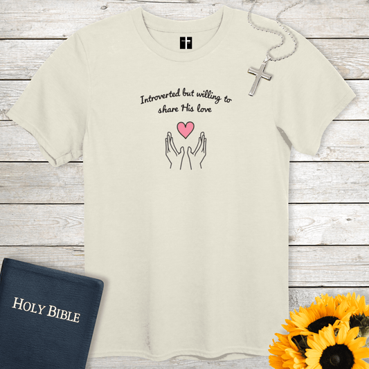 T-Shirt Natural / S Quiet Love Christian T-Shirt