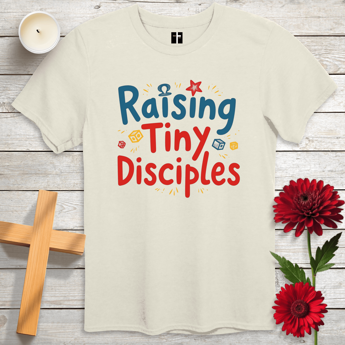 T-Shirt Natural / S Raising Tiny Disciples Unisex Christian T-Shirt