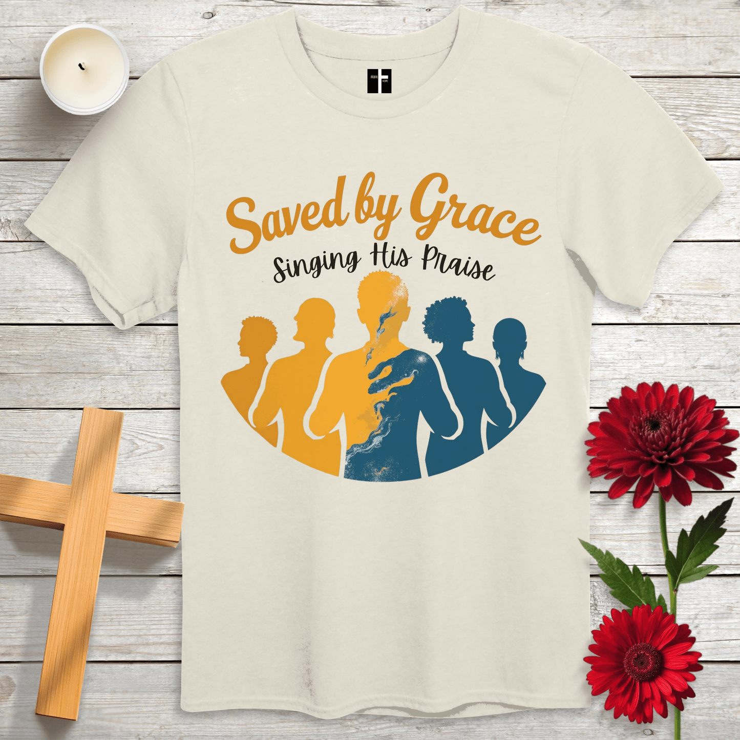 T-Shirt Natural / S Singing His Praise Unisex Christian T-Shirt