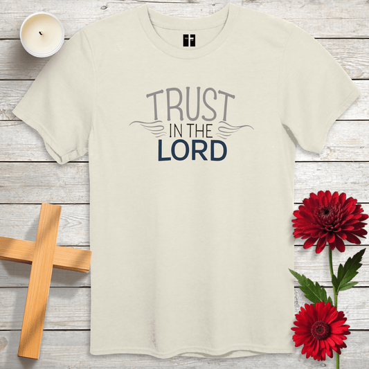 T-Shirt Natural / S Trust In The Lord Unisex Christian T-Shirt