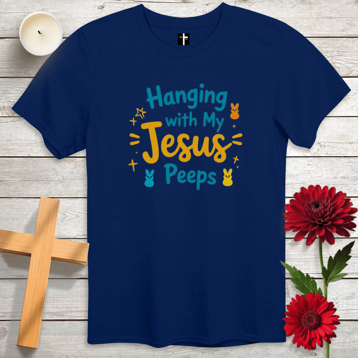 T-Shirt Navy / S My Jesus Peeps Unisex Christian T-Shirt