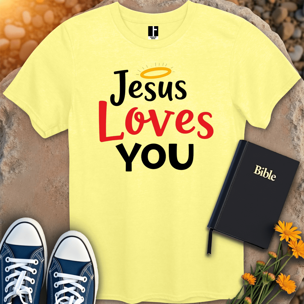T-Shirt S / Cornsilk JesusLovesYou T-Shirt