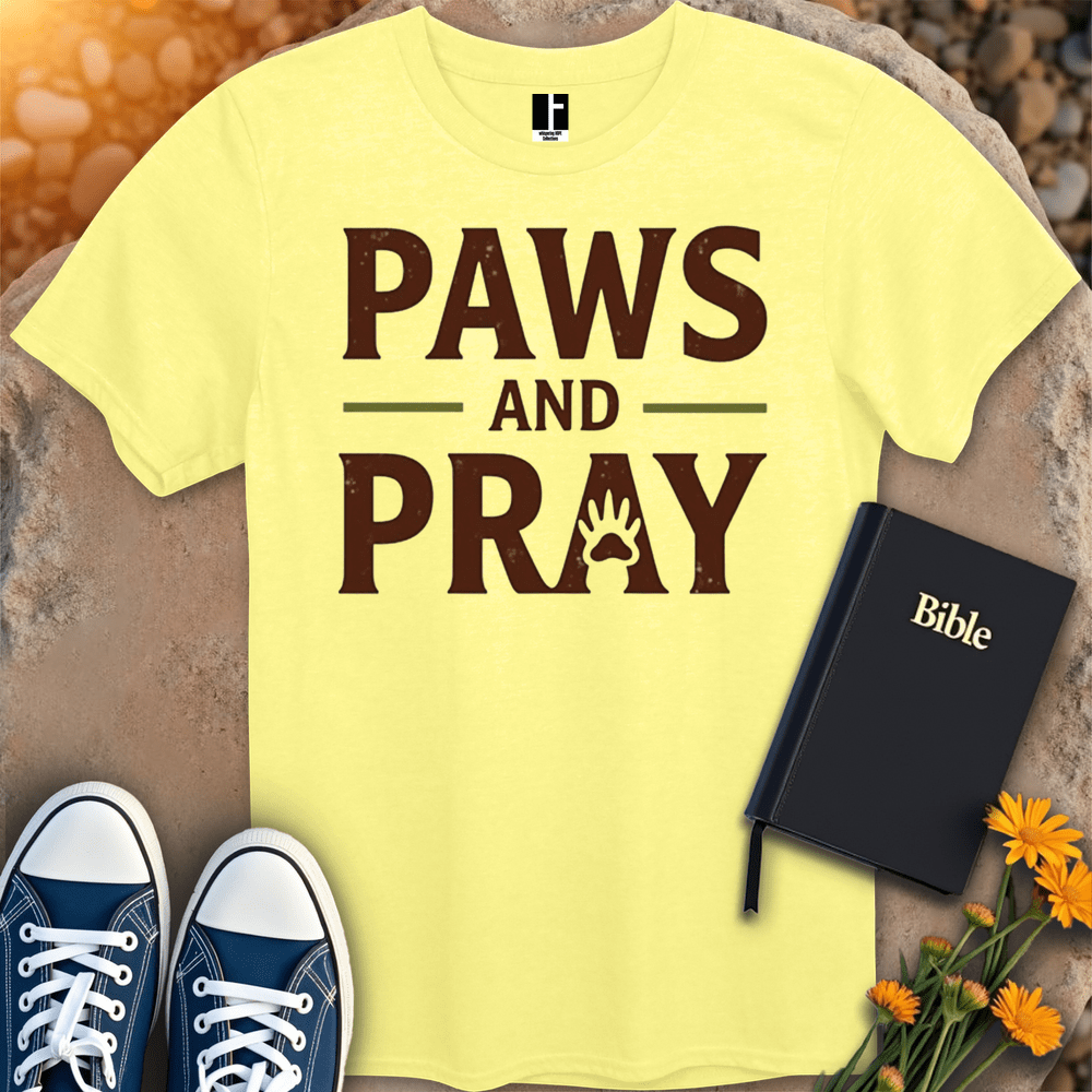 T-Shirt S / Cornsilk PawPrintFaith T-Shirt