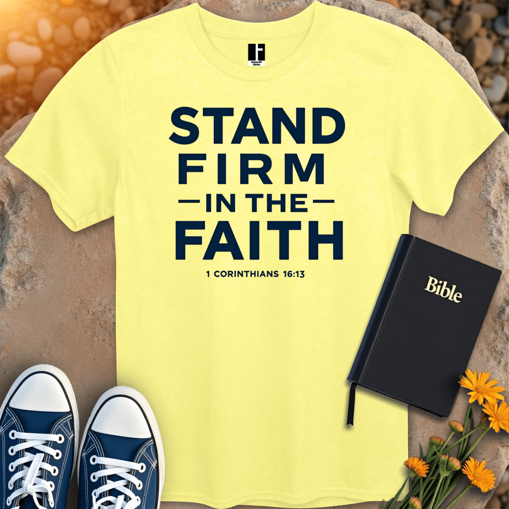 T-Shirt S / Cornsilk StandFirmInFaith T-Shirt