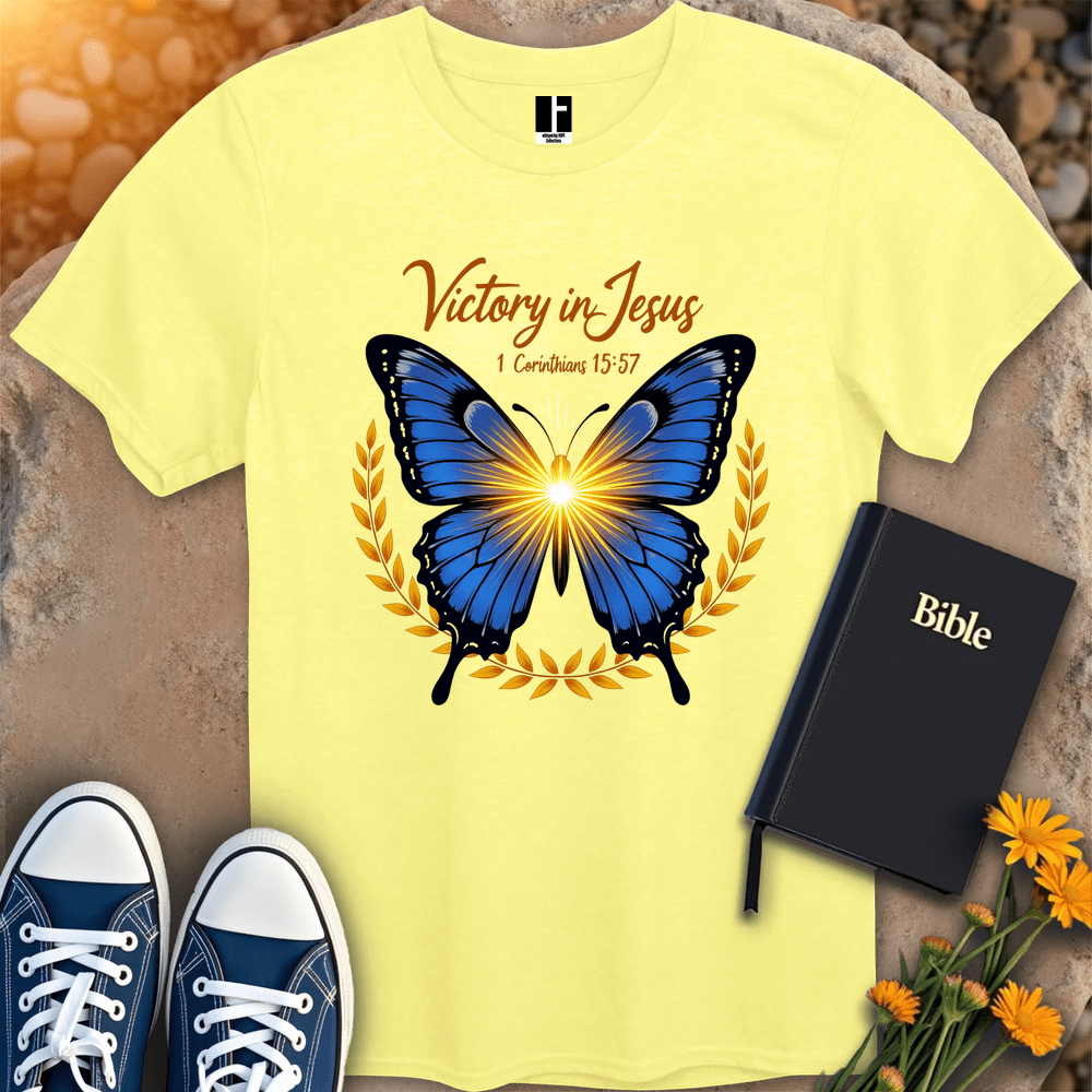 T-Shirt S / Cornsilk VictoryInJesus T-Shirt