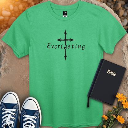 T-Shirt S / Heather Irish Green EverlastingCross T-Shirt
