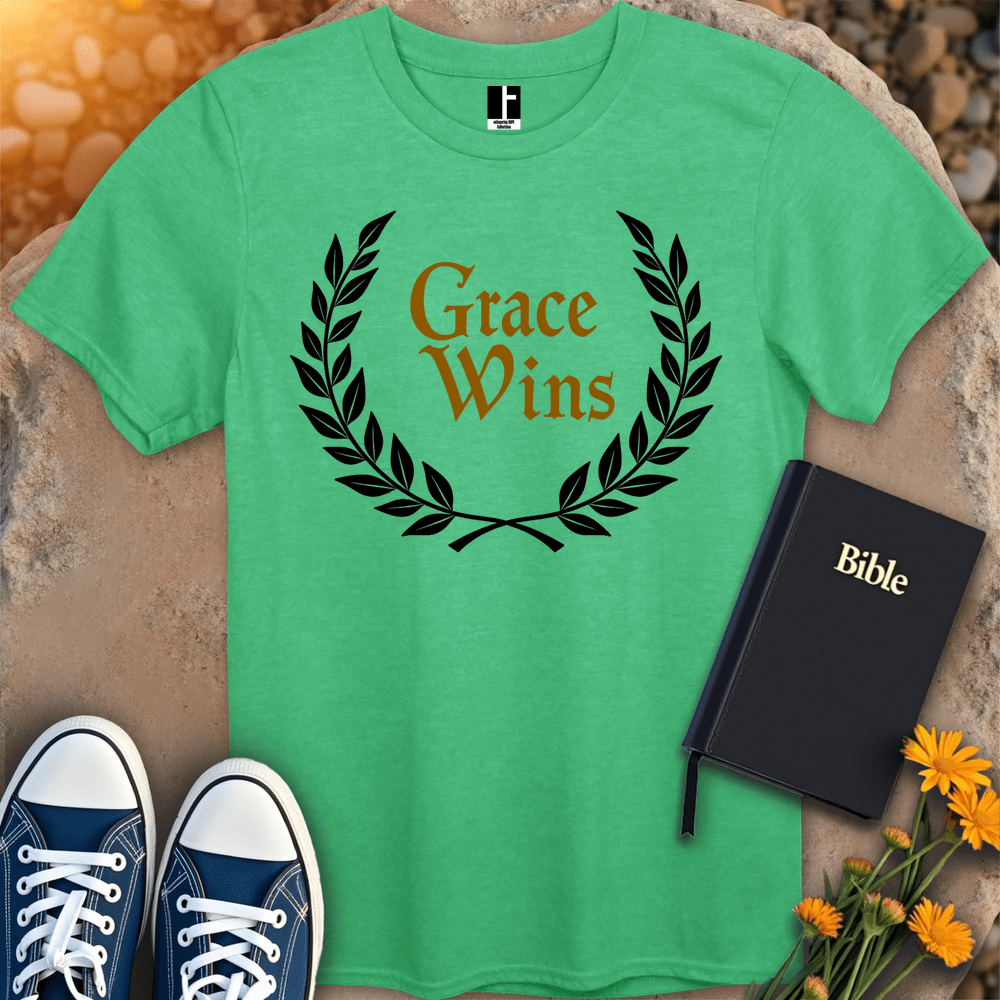 T-Shirt S / Heather Irish Green GraceWins T-Shirt