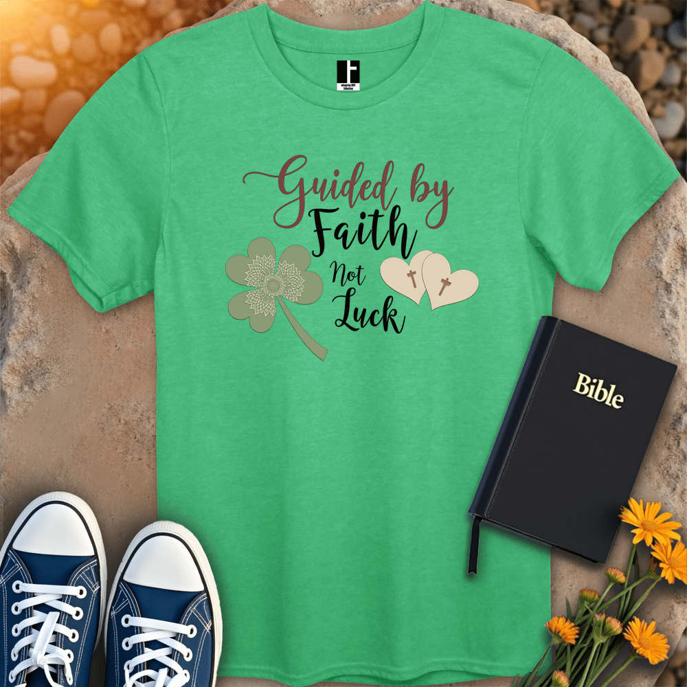 T-Shirt S / Heather Irish Green GuidedByFaith T-Shirt