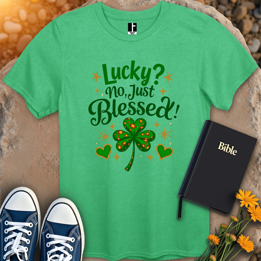 T-Shirt S / Heather Irish Green JustBlessed T-Shirt