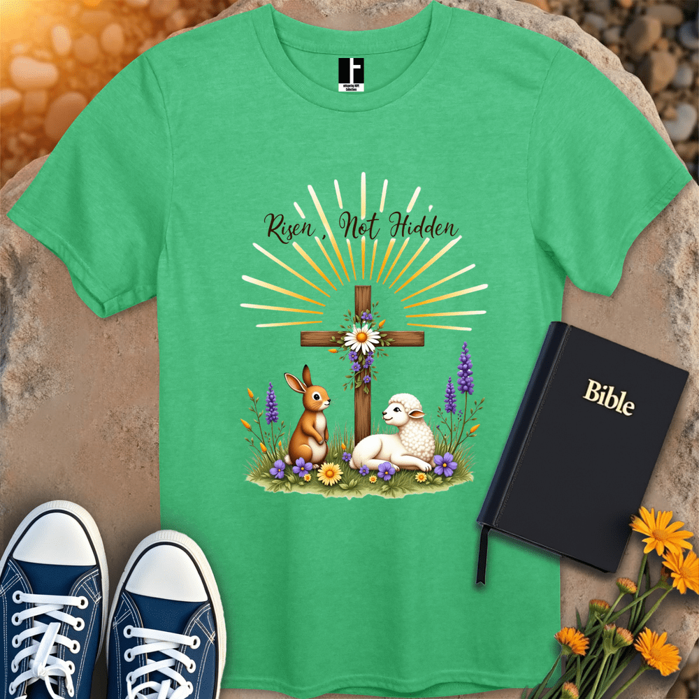 T-Shirt S / Heather Irish Green RisenNotHidden T-Shirt