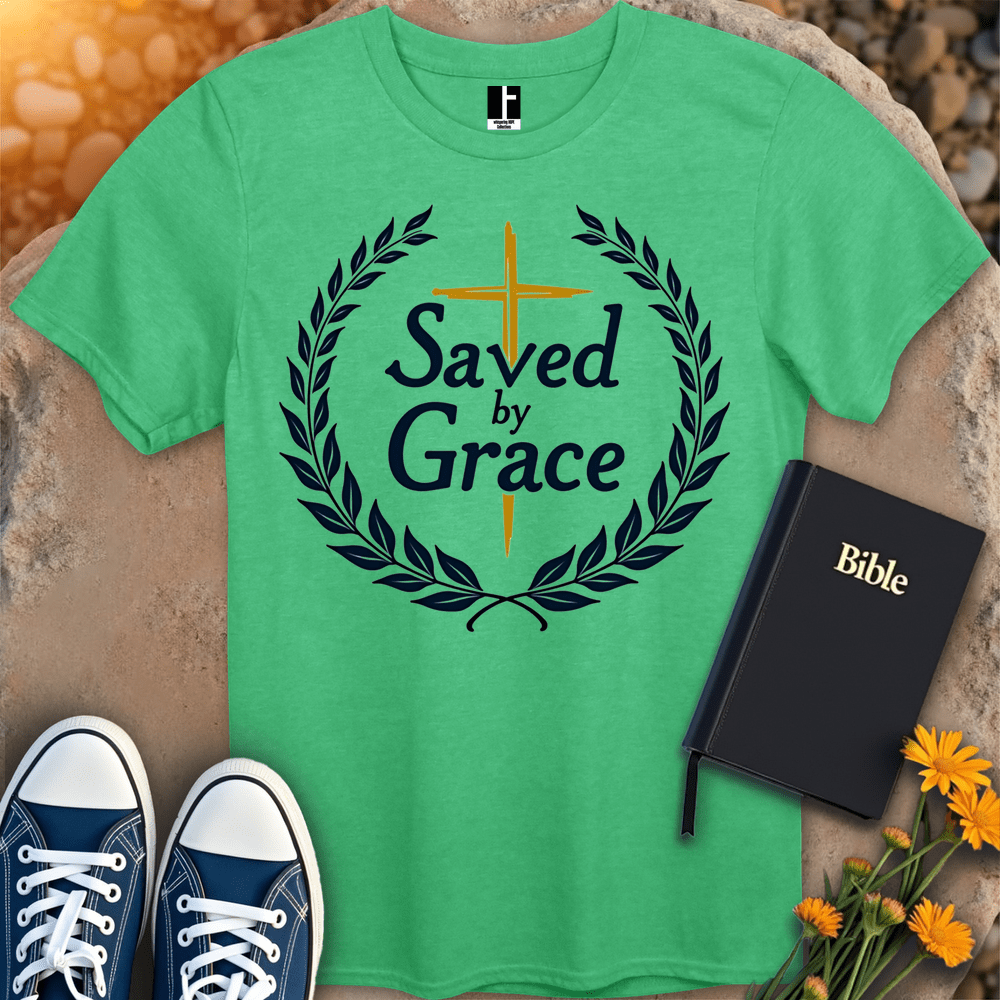 T-Shirt S / Heather Irish Green SavedByGrace T-Shirt