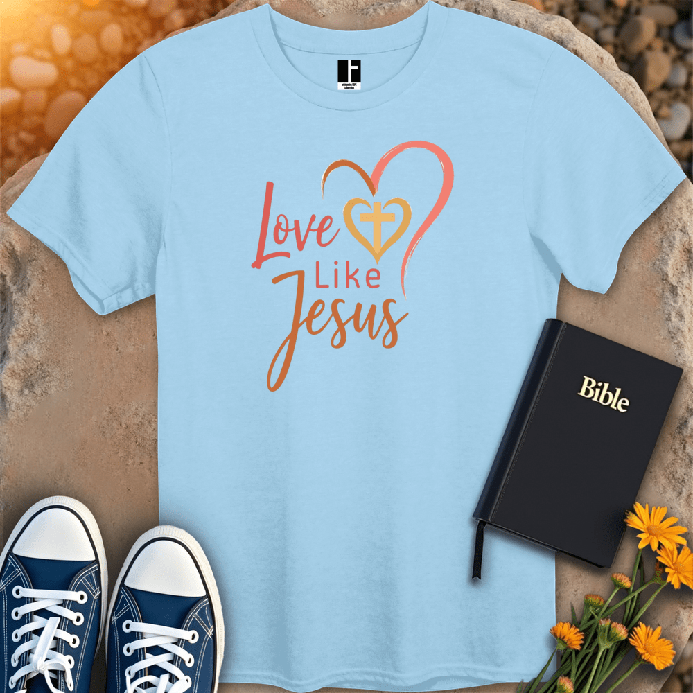 T-Shirt S / Light Blue LoveLikeJesus T-Shirt