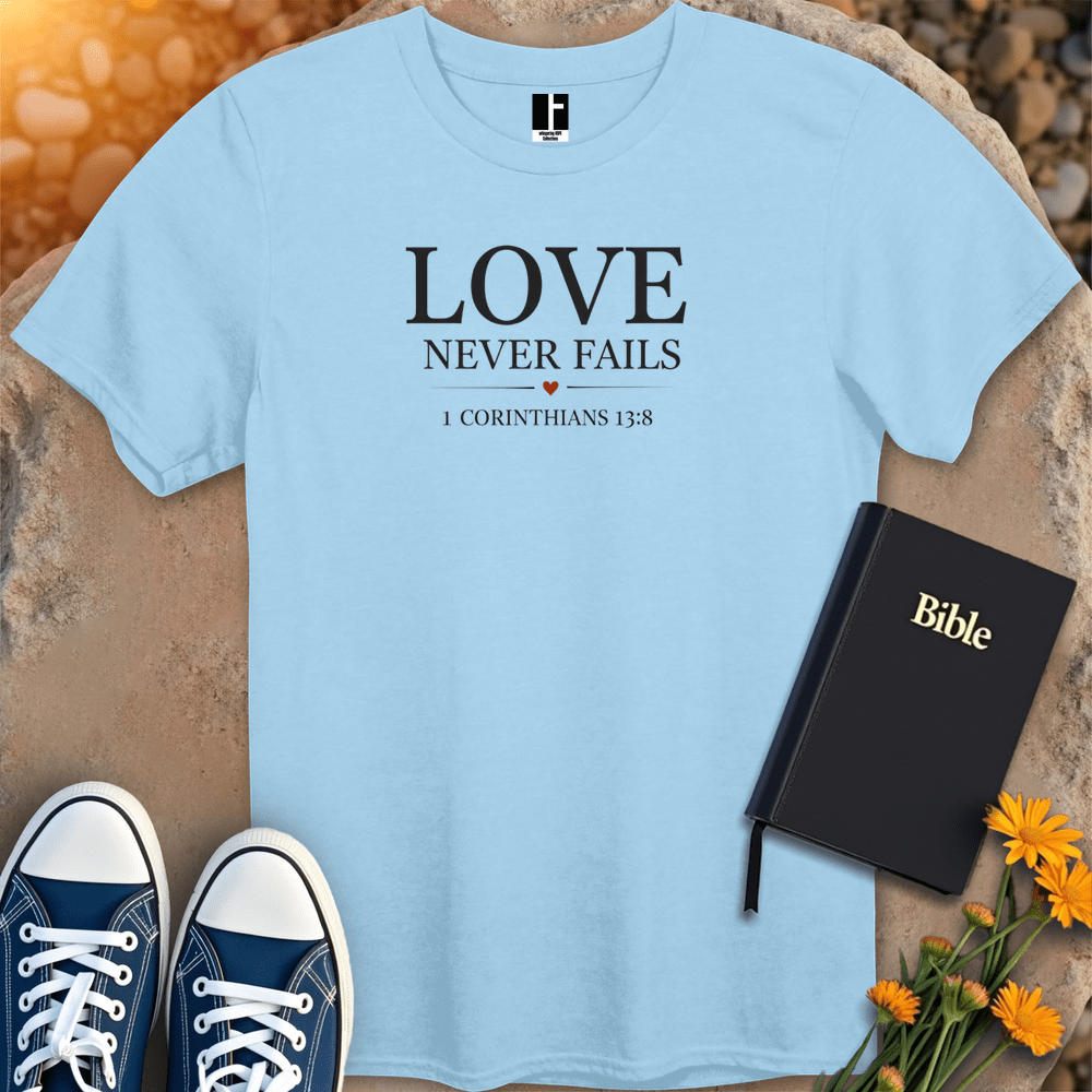 T-Shirt S / Light Blue NeverFails T-Shirt