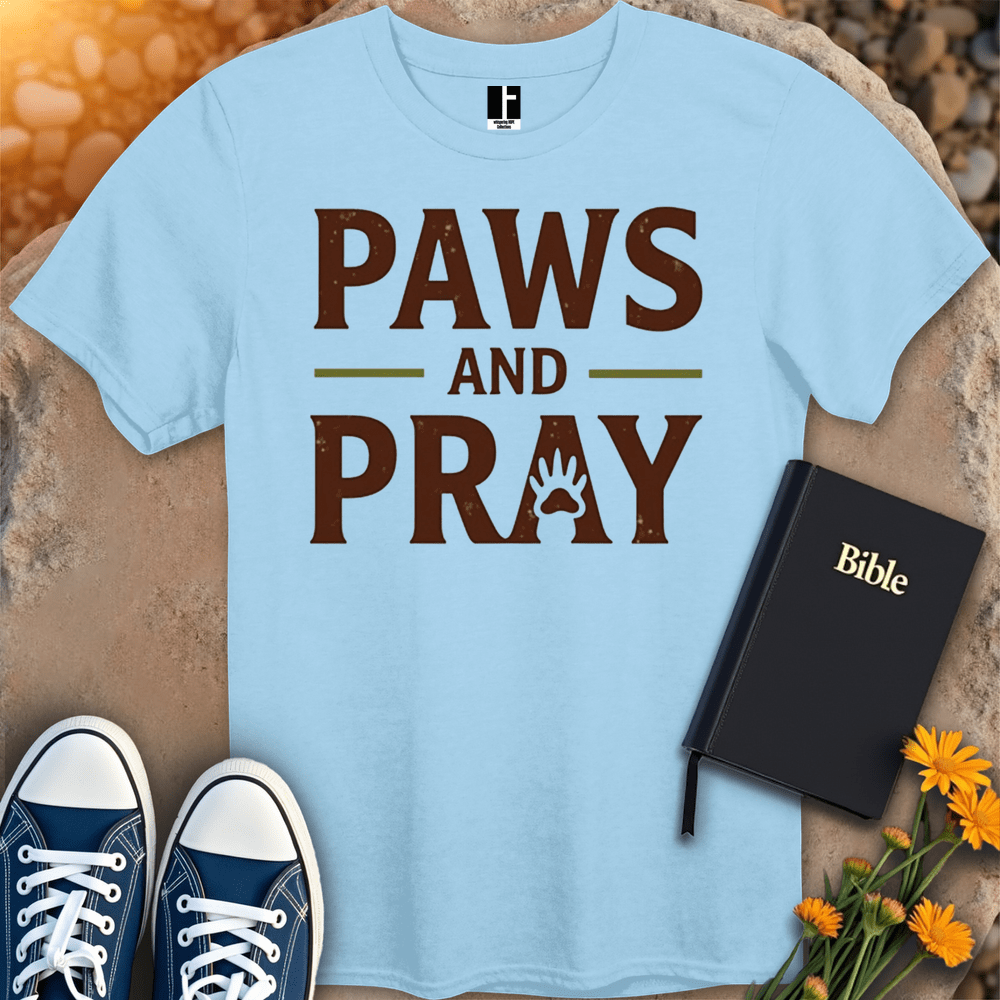 T-Shirt S / Light Blue PawPrintFaith T-Shirt