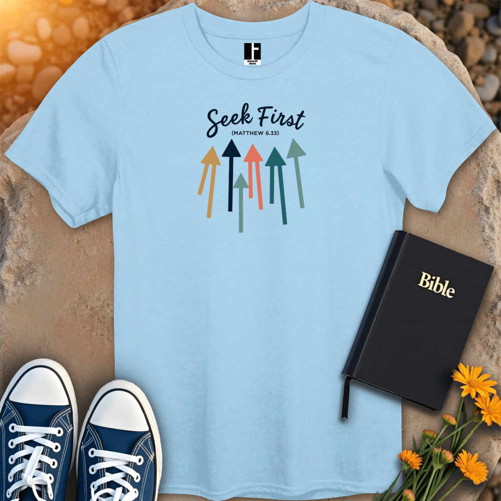 T-Shirt S / Light Blue SeekFirst T-Shirt