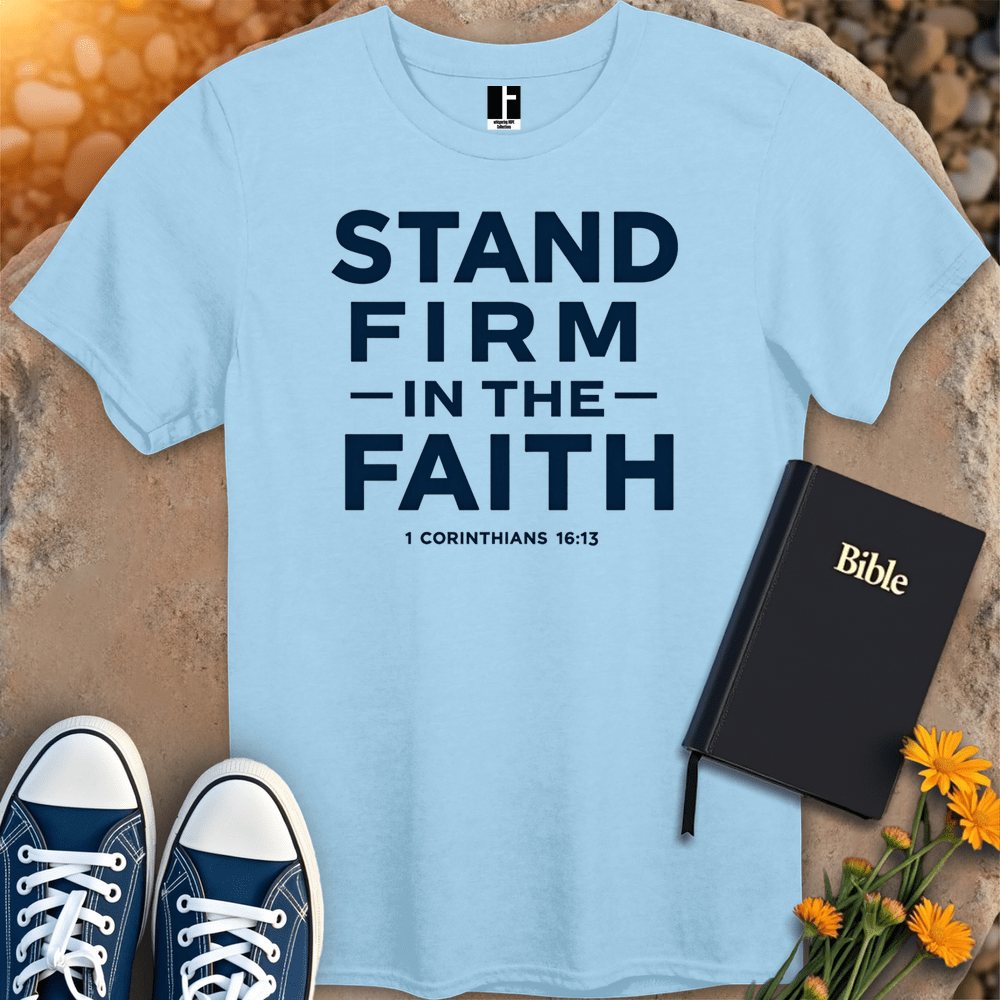 T-Shirt S / Light Blue StandFirmInFaith T-Shirt