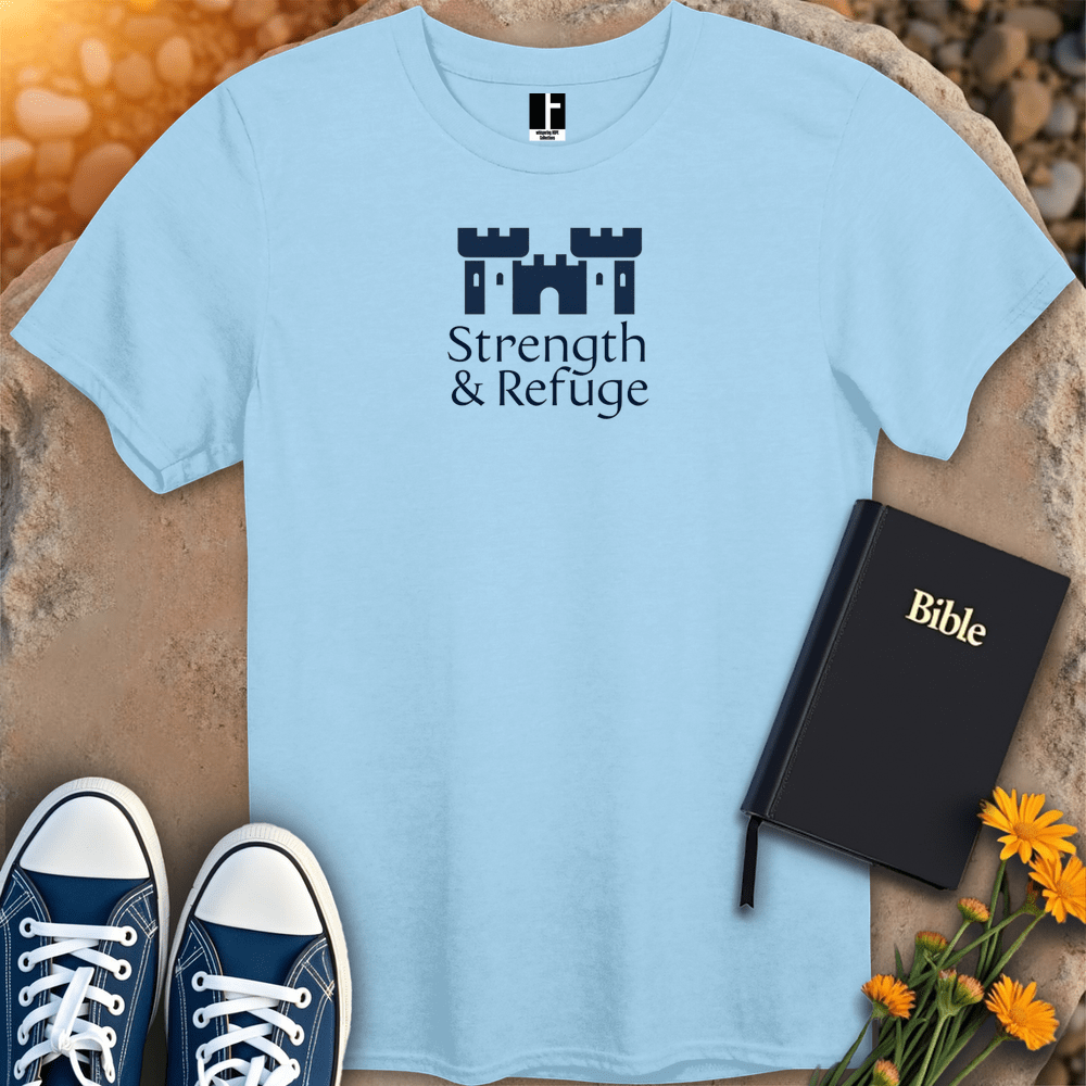 T-Shirt S / Light Blue StrengthAndRefuge T-Shirt