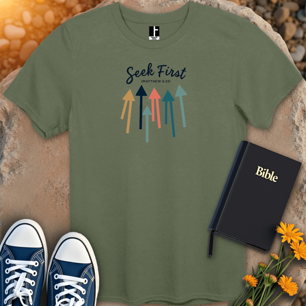 T-Shirt S / Military Green SeekFirst T-Shirt