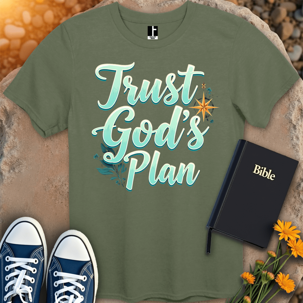 T-Shirt S / Military Green TrustGodsPlan T-Shirt