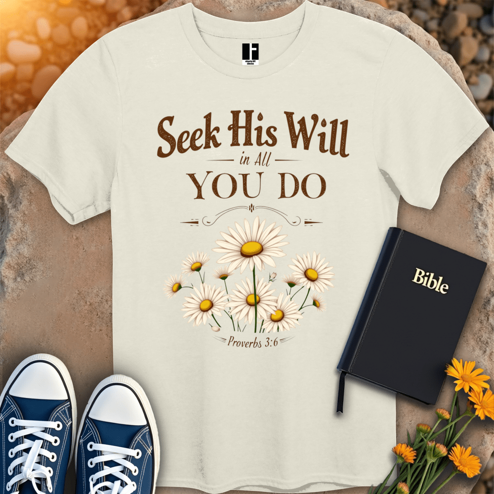 T-Shirt S / Natural SeekHisWill T-Shirt