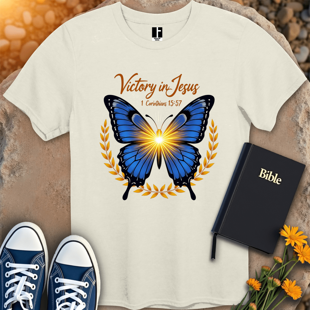 T-Shirt S / Natural VictoryInJesus T-Shirt