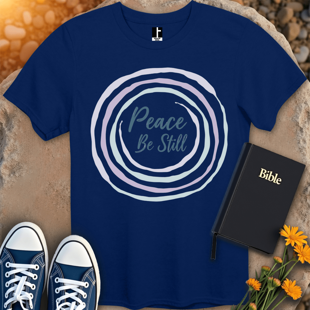 T-Shirt S / Navy PeaceBeStill T-Shirt