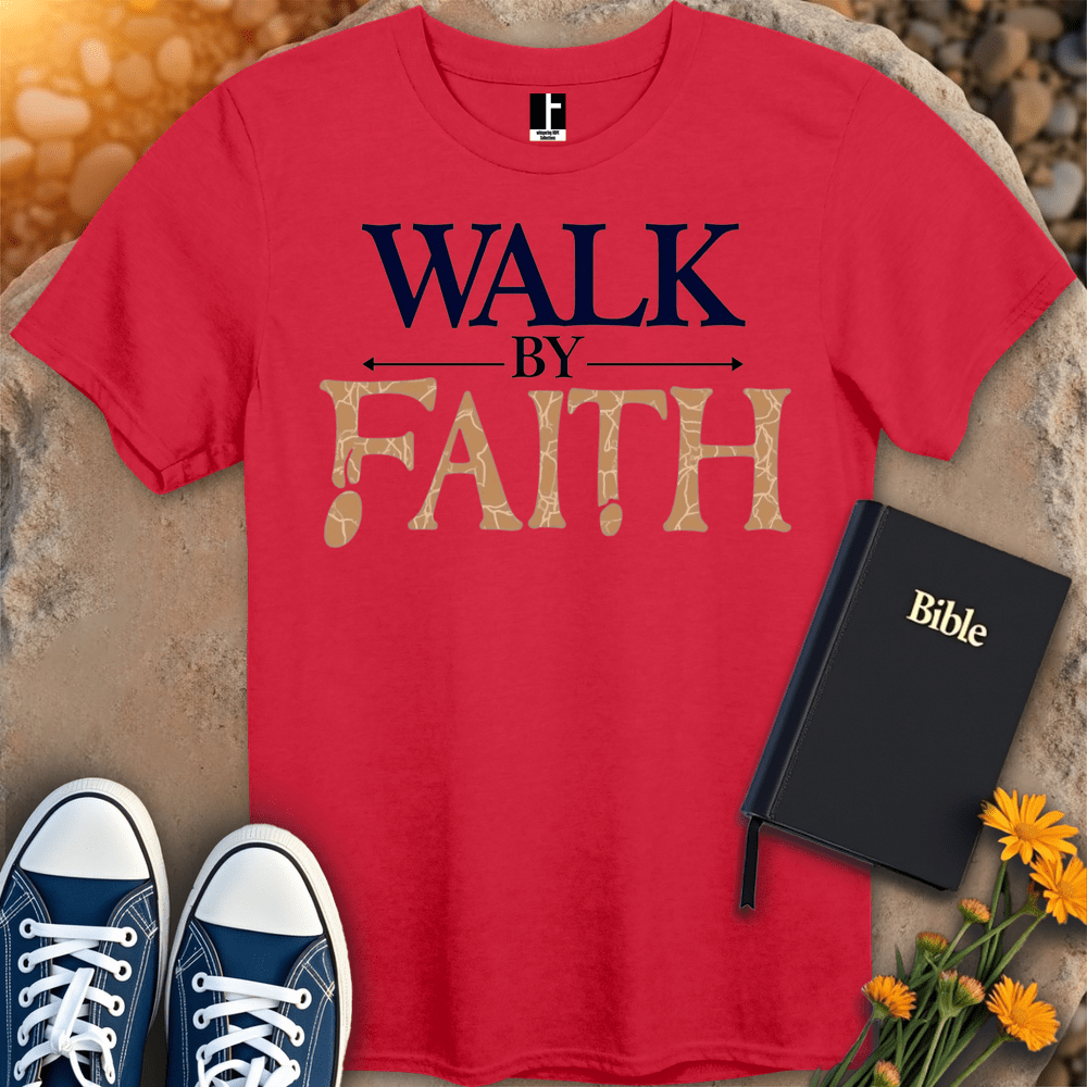 T-Shirt S / Red WalkByFaith T-Shirt
