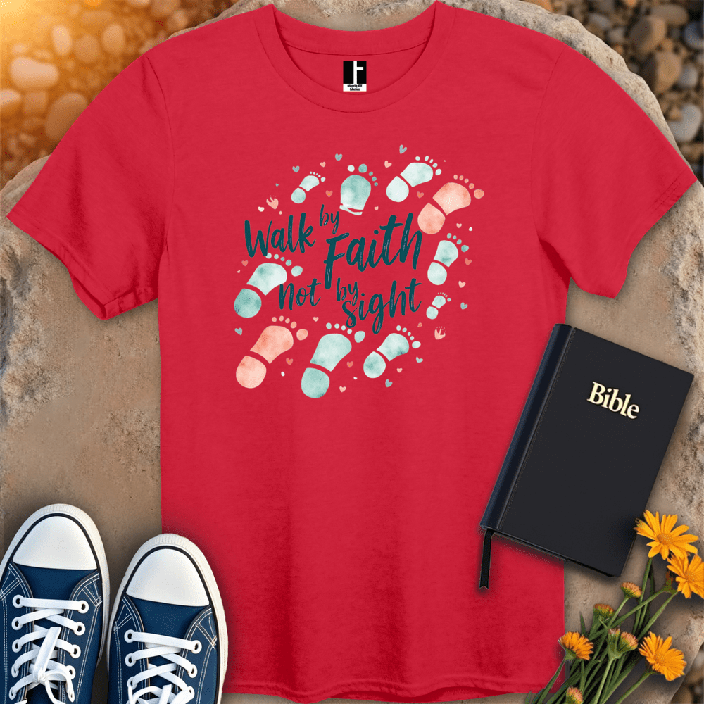 T-Shirt S / Red WalkByFaith T-Shirt