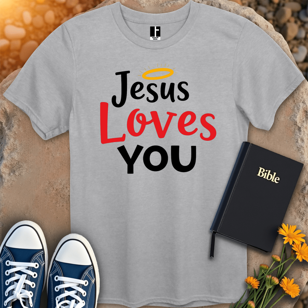 T-Shirt S / Sport Grey JesusLovesYou T-Shirt