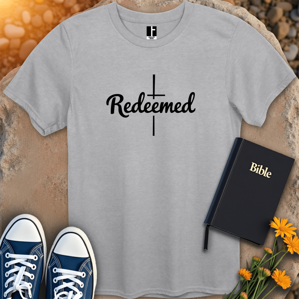 T-Shirt S / Sport Grey RedeemedCross T-Shirt