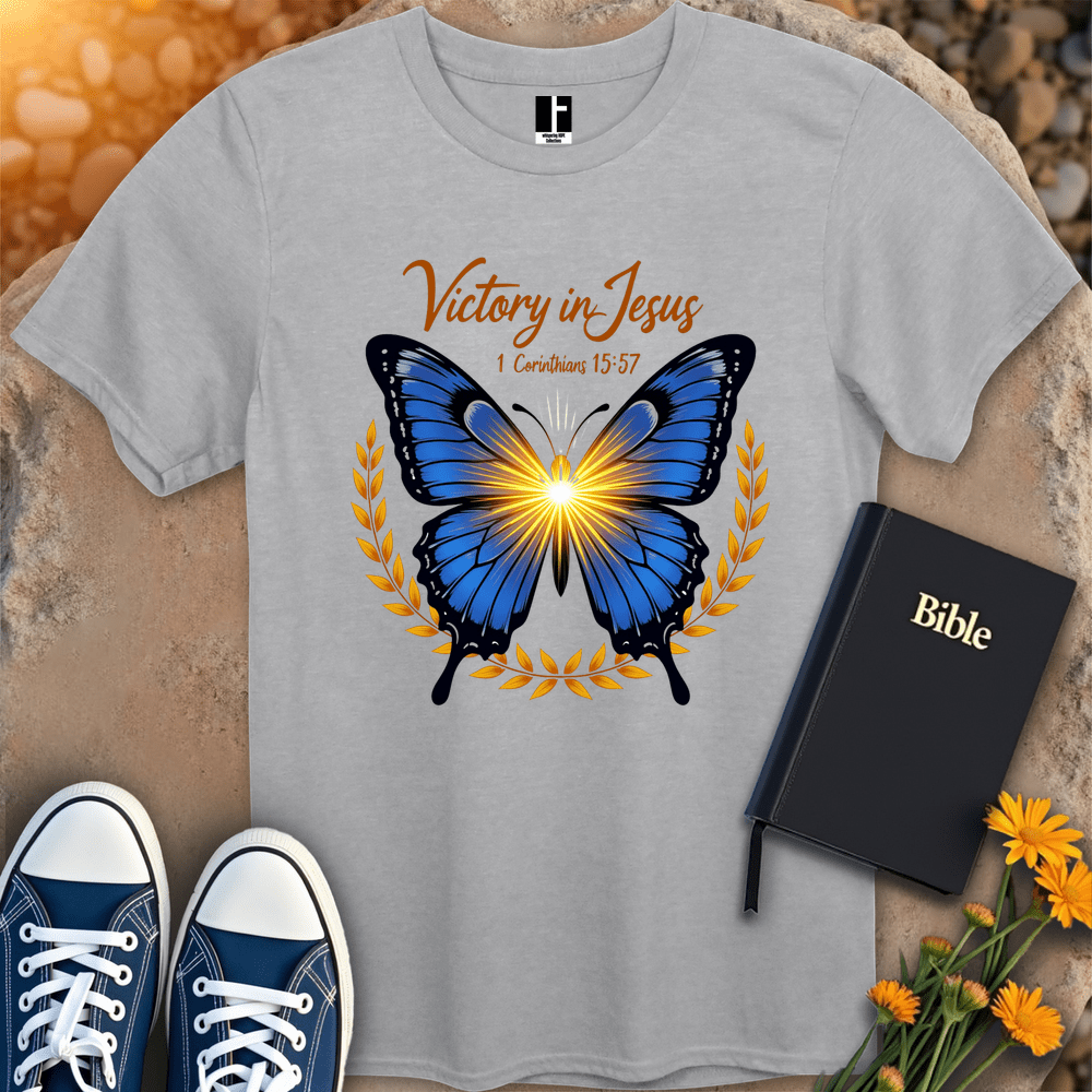 T-Shirt S / Sport Grey VictoryInJesus T-Shirt