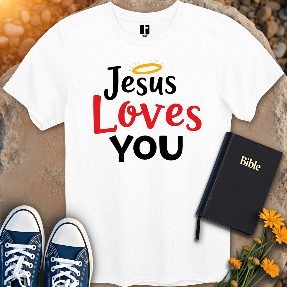 T-Shirt S / White JesusLovesYou T-Shirt