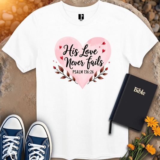 T-Shirt S / White LoveNeverFailsT-Shirt