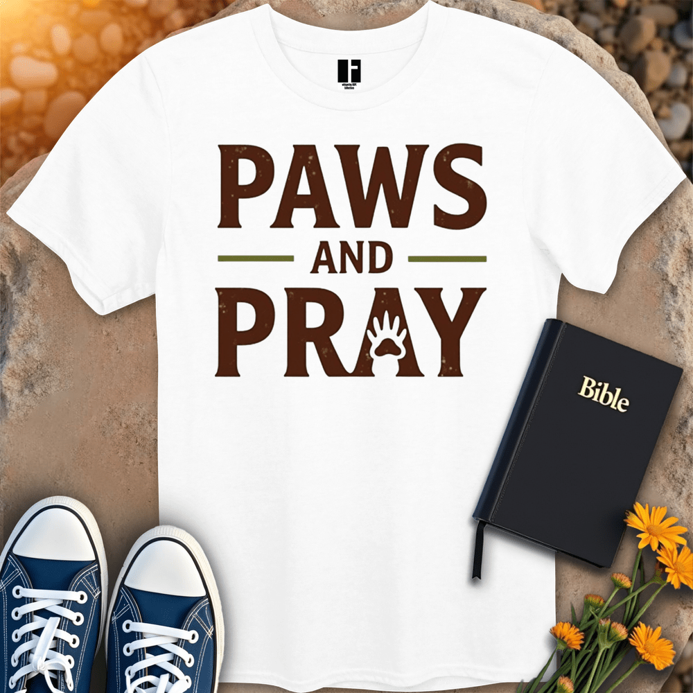 T-Shirt S / White PawPrintFaith T-Shirt