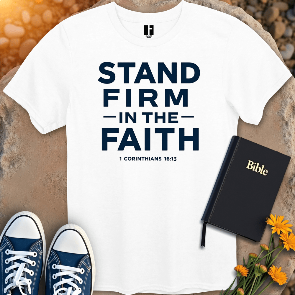 T-Shirt S / White StandFirmInFaith T-Shirt