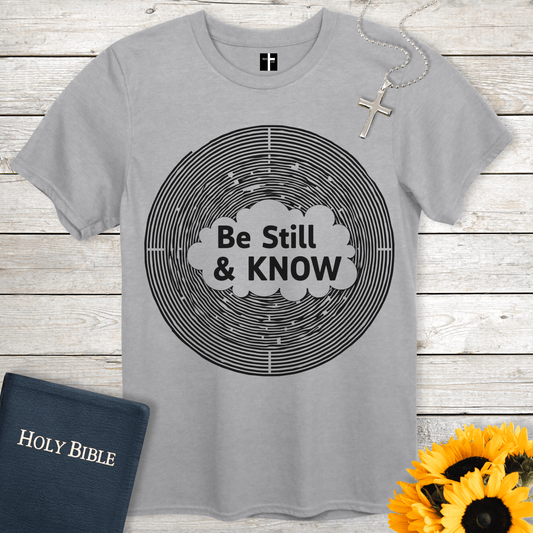 T-Shirt Sport Grey / S Be Still & Know Unisex Christian T-Shirt