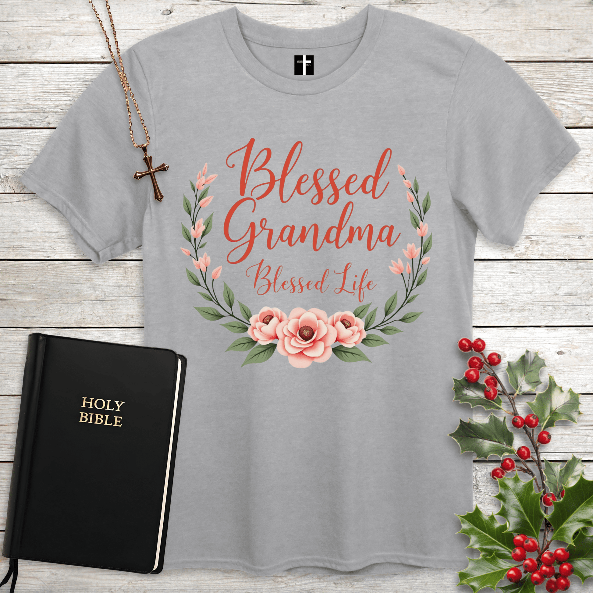 T-Shirt Sport Grey / S Blessed Grandma Unisex Christian T-Shirt