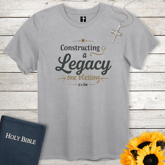 T-Shirt Sport Grey / S Constructing A Legacy Christian T-Shirt