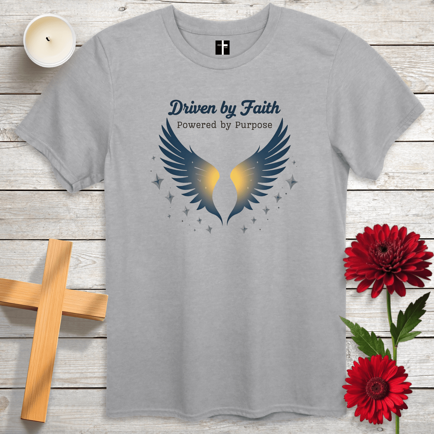 T-Shirt Sport Grey / S Driven By Faith Unisex Christian T-Shirt