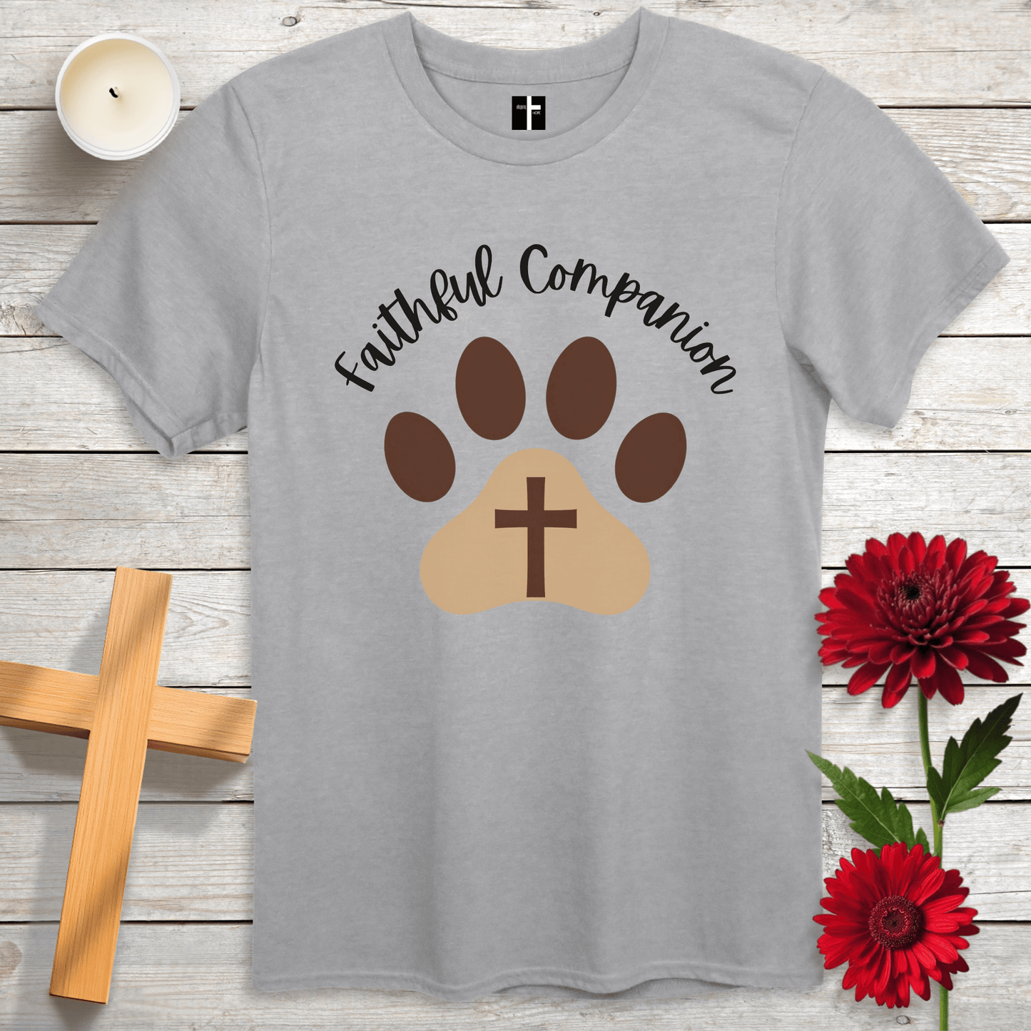 T-Shirt Sport Grey / S Faithful Companion Unisex Christian T-Shirt