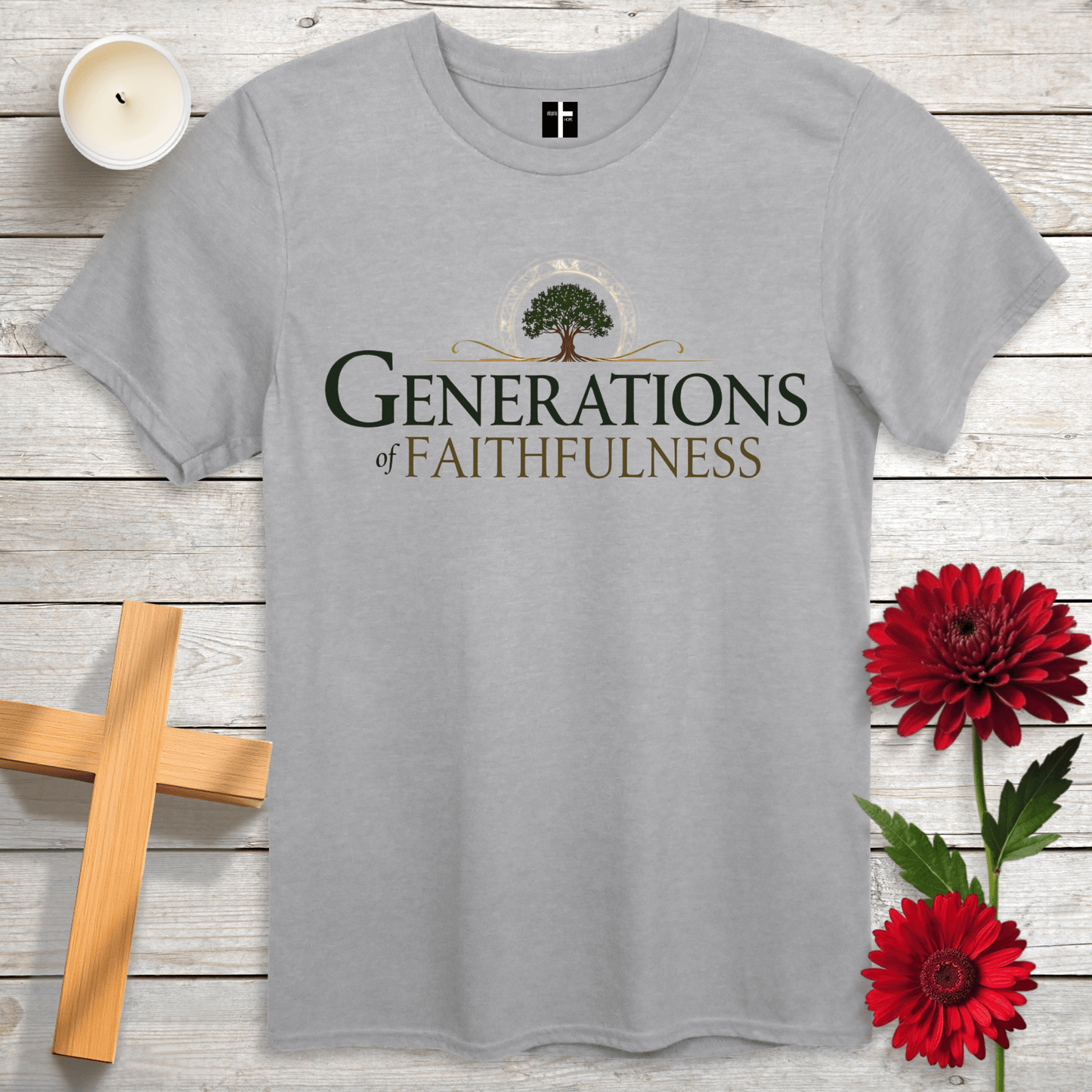 T-Shirt Sport Grey / S Generations Of Faithfulness Unisex Christian T-Shirt