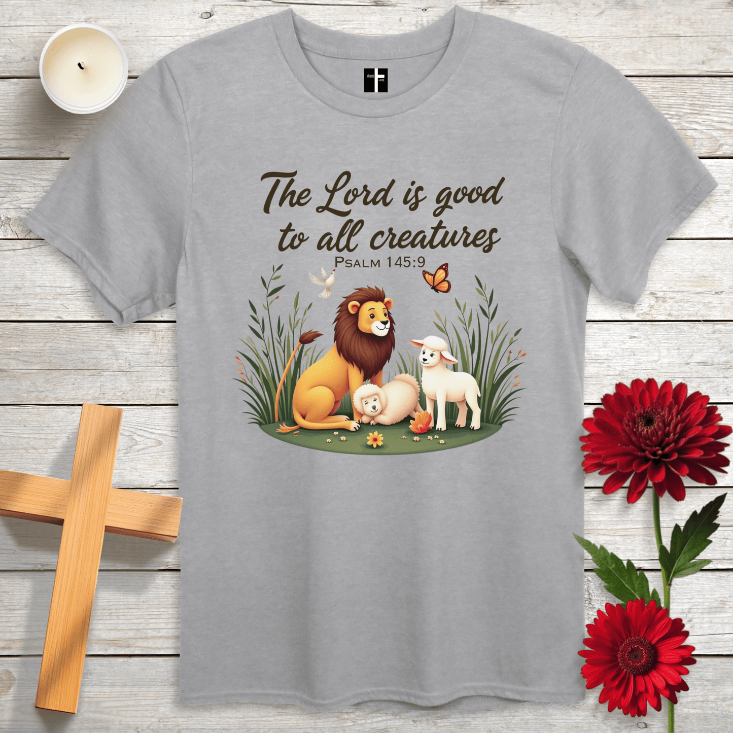 T-Shirt Sport Grey / S Good To All Creatures Unisex Christian T-Shirt