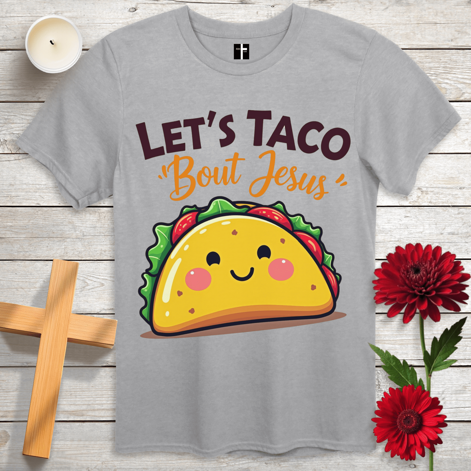 T-Shirt Sport Grey / S Let's Taco 'Bout Jesus Unisex Christian T-Shirt