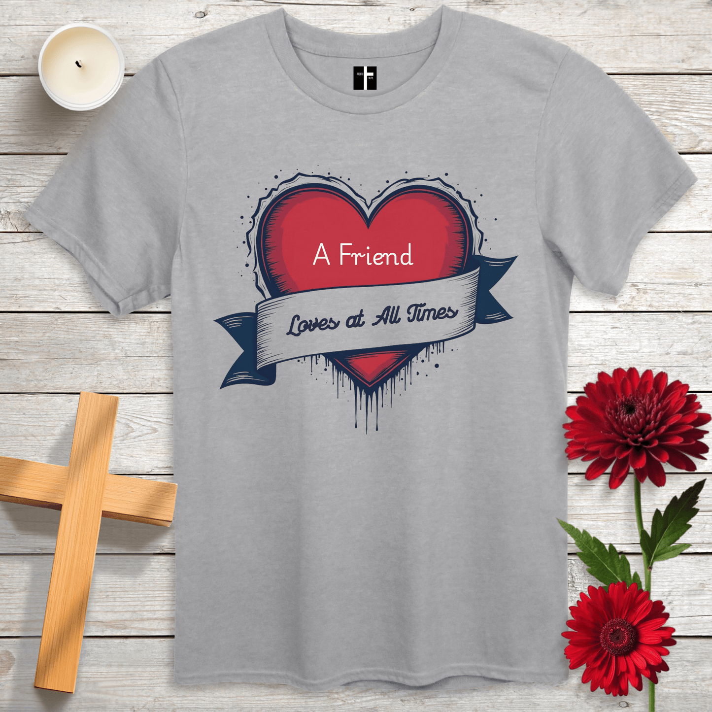 T-Shirt Sport Grey / S Love At All Times Unisex Christian T-Shirt