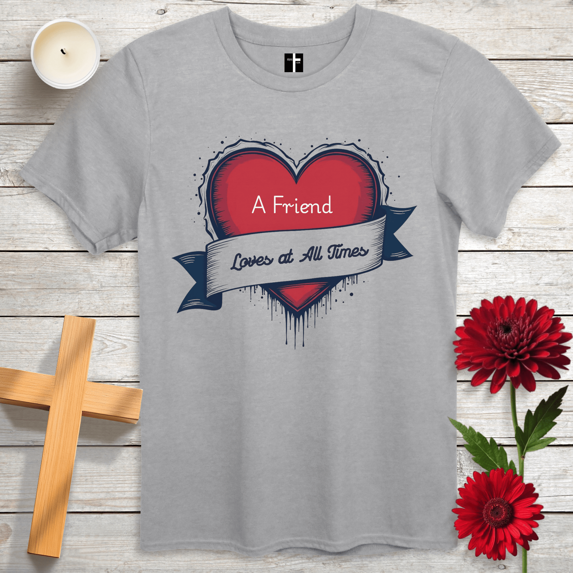 T-Shirt Sport Grey / S Love At All Times Unisex Christian T-Shirt