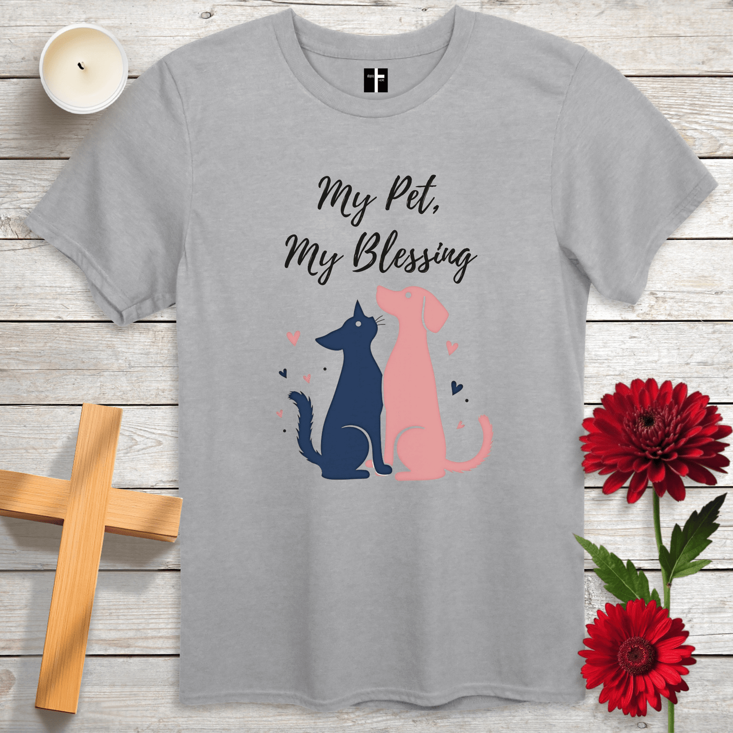 T-Shirt Sport Grey / S My Pet, My Blessing Unisex Christian T-Shirt